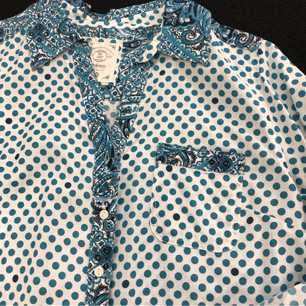 Style & Co Button Down Top - Picture 6 of 8